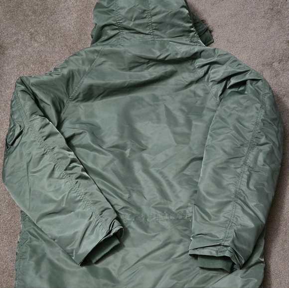 Men's Green Parka Flyer's Man jacket. XL - Picture 2 of 12